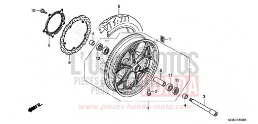 RUOTA ANTERIORE NC700DD di 2013